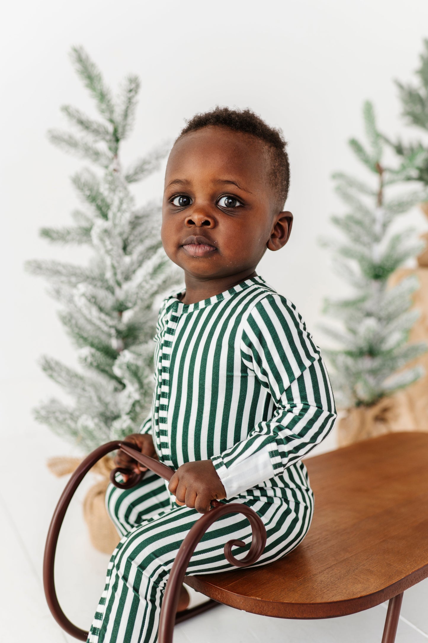 Green Stripes | ZIP ROMPER