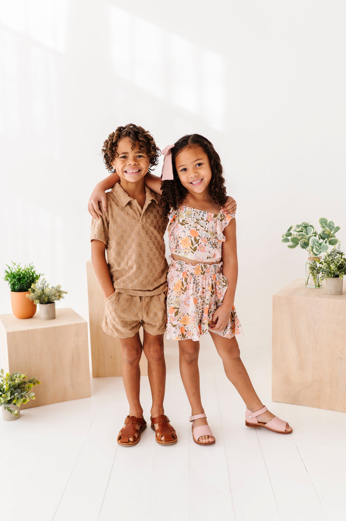 Vintage Blooms | Ruffle Tank + Skort Set