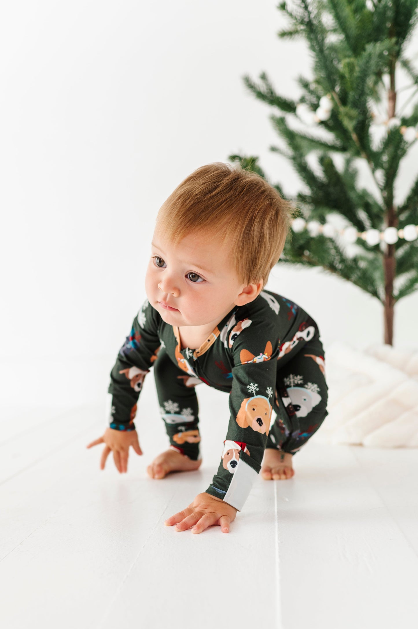 Christmas Doggies | ZIP ROMPER
