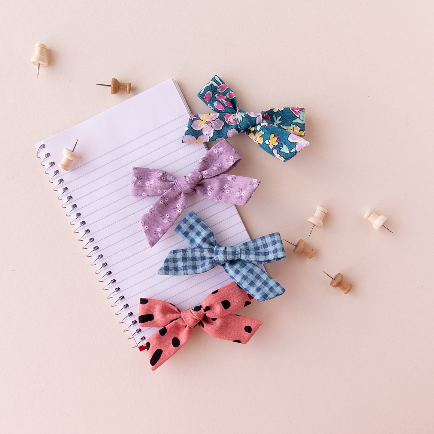 Violet | Pigtail Set - Hand-tied Bow