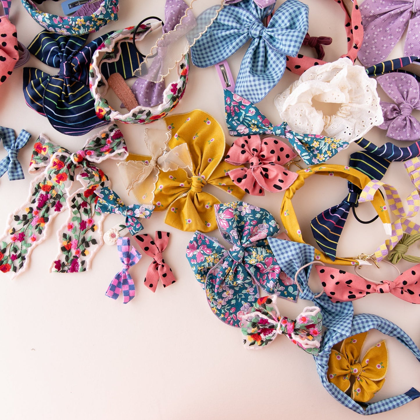 Violet | Pigtail Set - Hand-tied Bow
