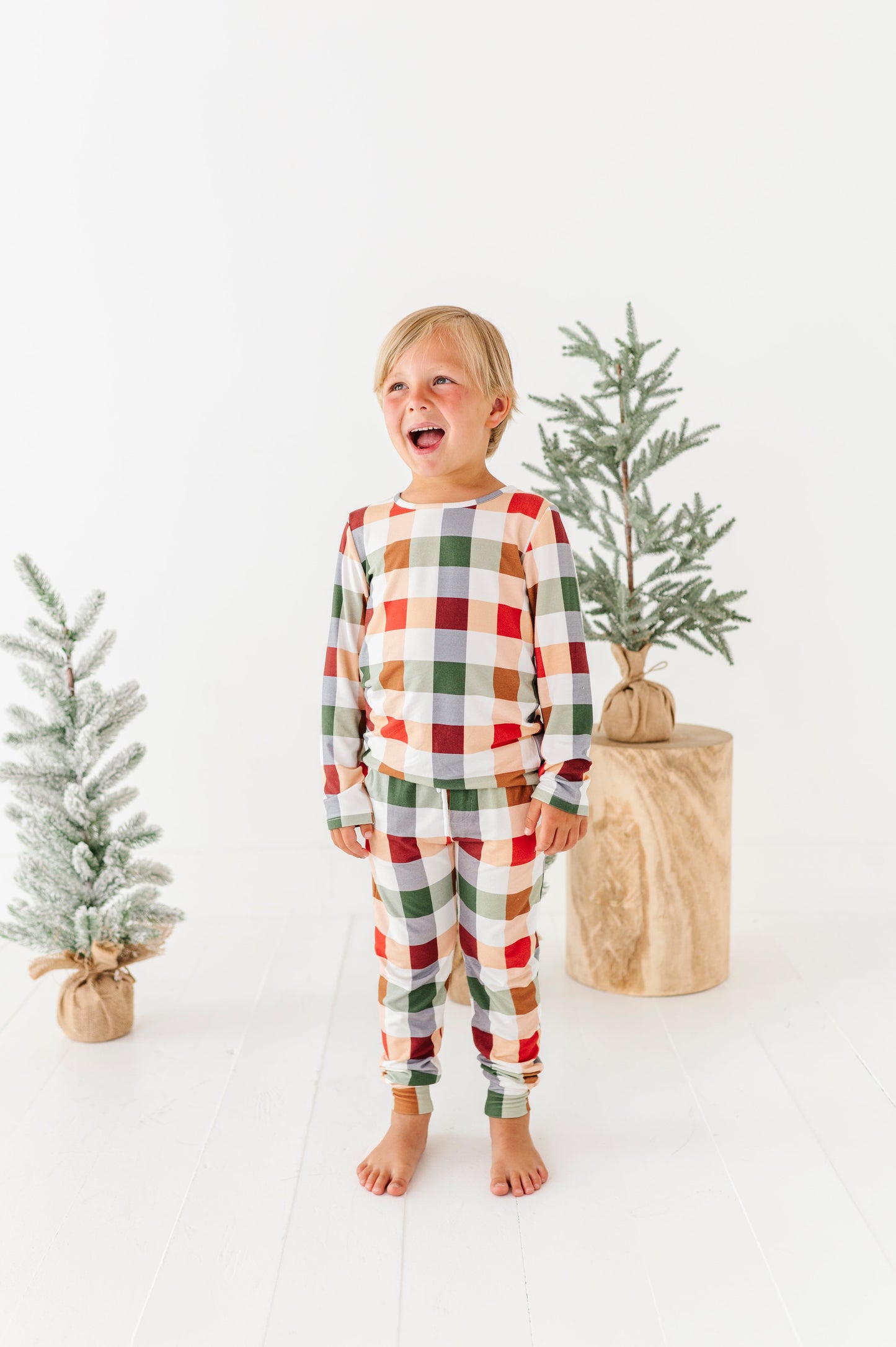 Holiday Plaid | BOYS JOGGER SET