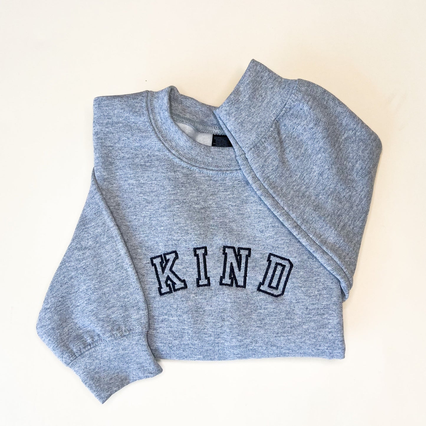 Kind Varsity Embroidered Child Sweatshirt