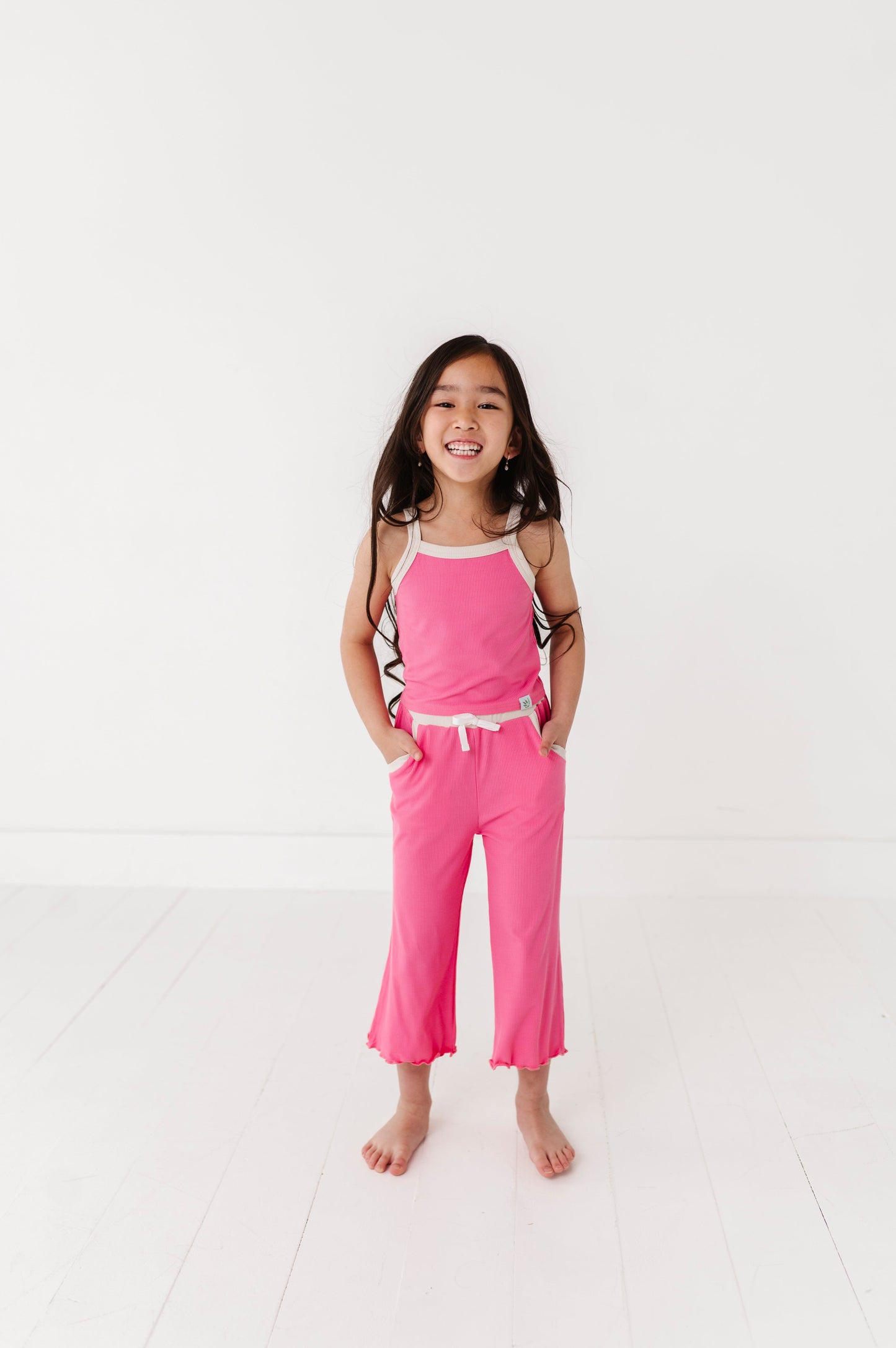 ROSEY | Tank + Wide Leg Pant RIB SET