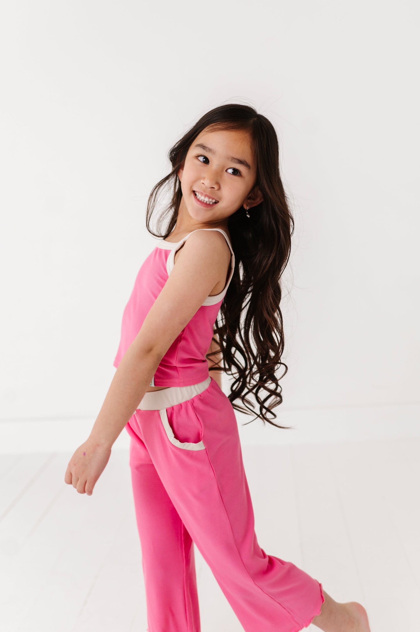 ROSEY | Tank + Wide Leg Pant RIB SET