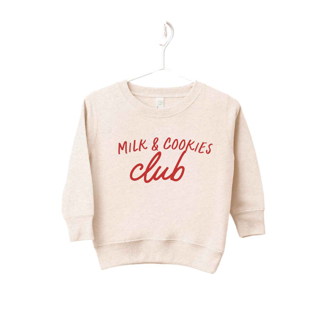 Milk + Cookies Club Kids Pullover