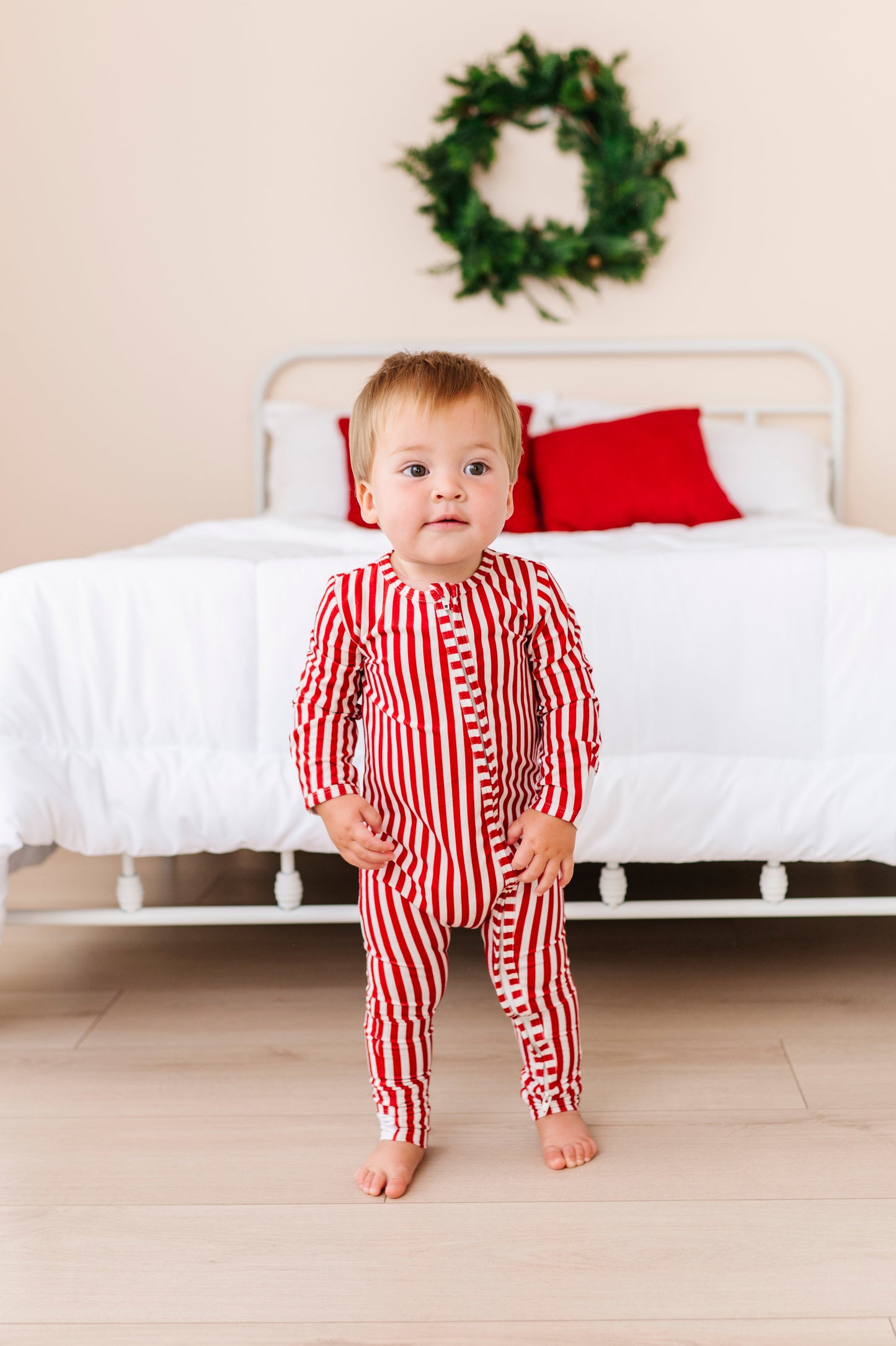Red Stripes | ZIP ROMPER