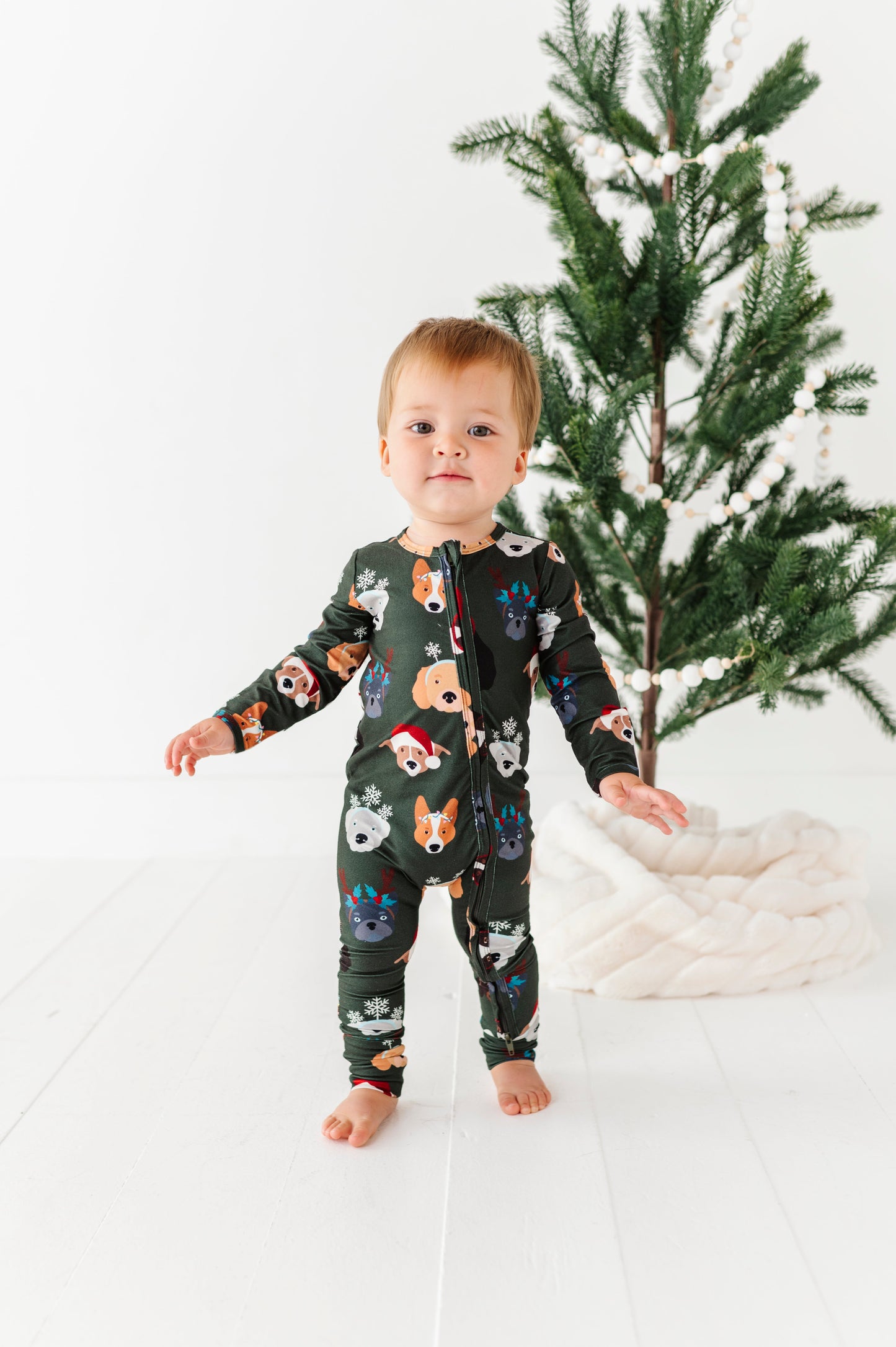 Christmas Doggies | ZIP ROMPER
