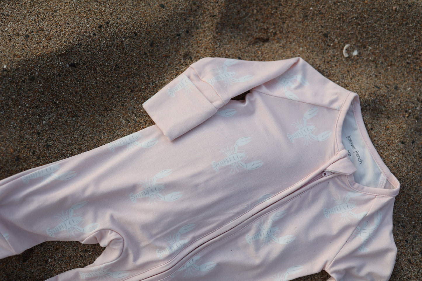 Bamboo Zip Pajamas | Lobster