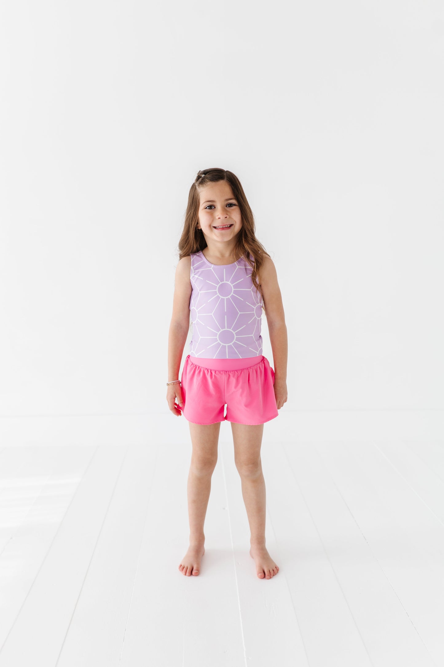 Berry Pink | Ruffle Bum Runner Shorts