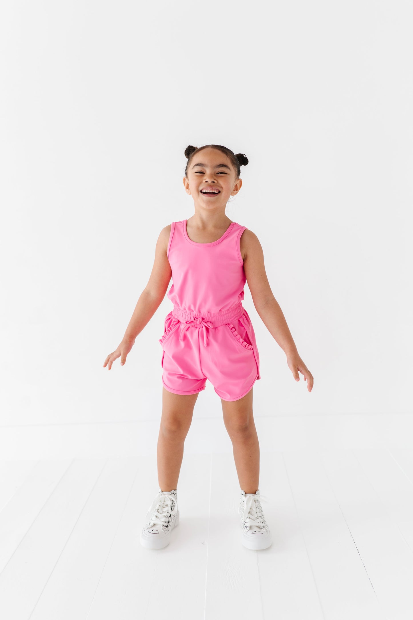 Berry Pink | Ruffle Romper