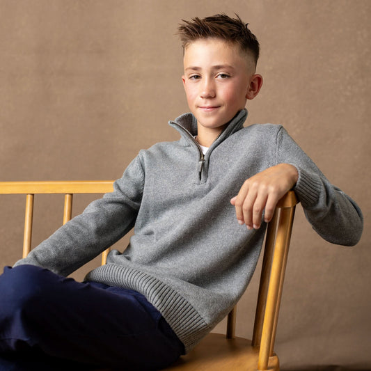 Organic Half Zip Sweater