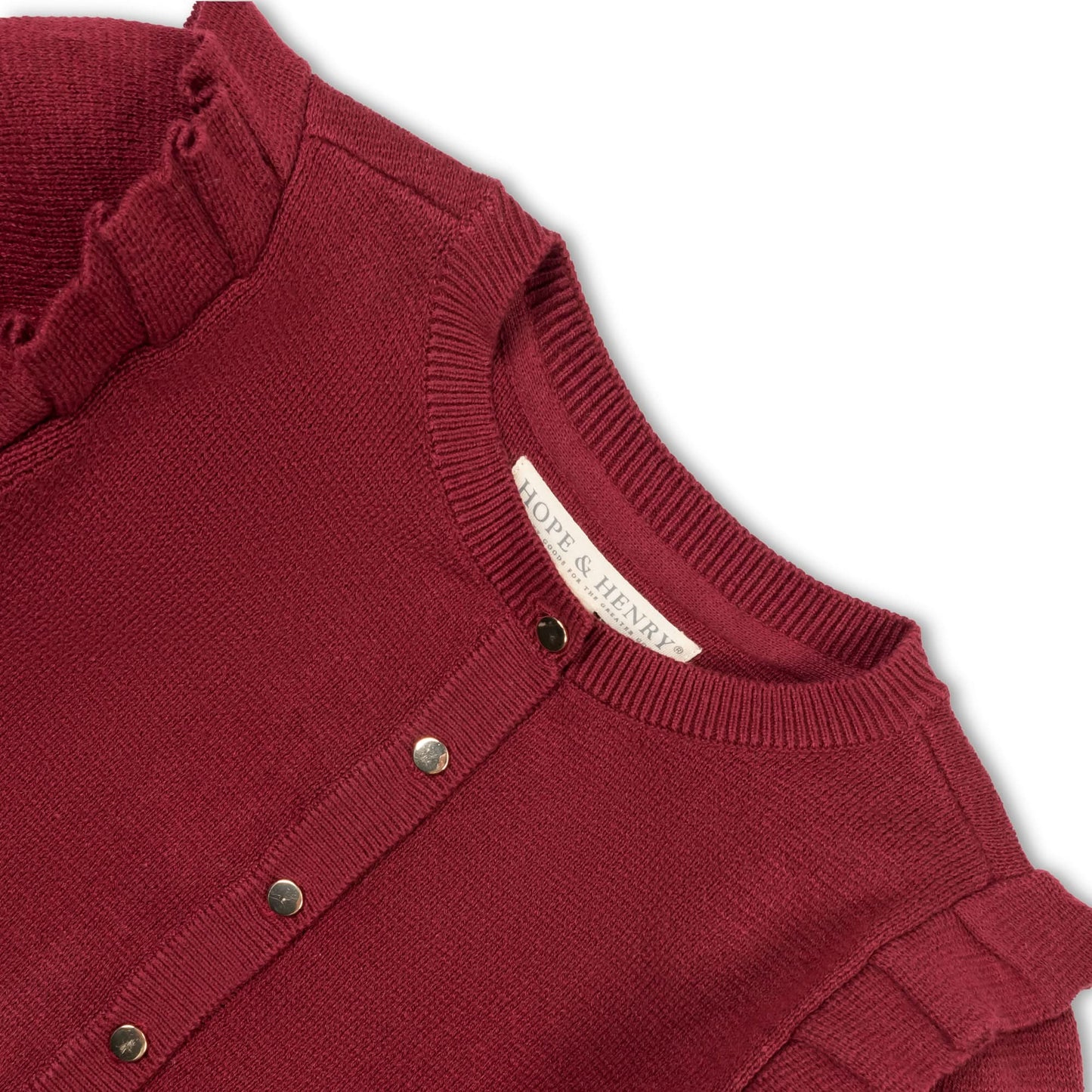 Organic Milano Ruffle Cardigan