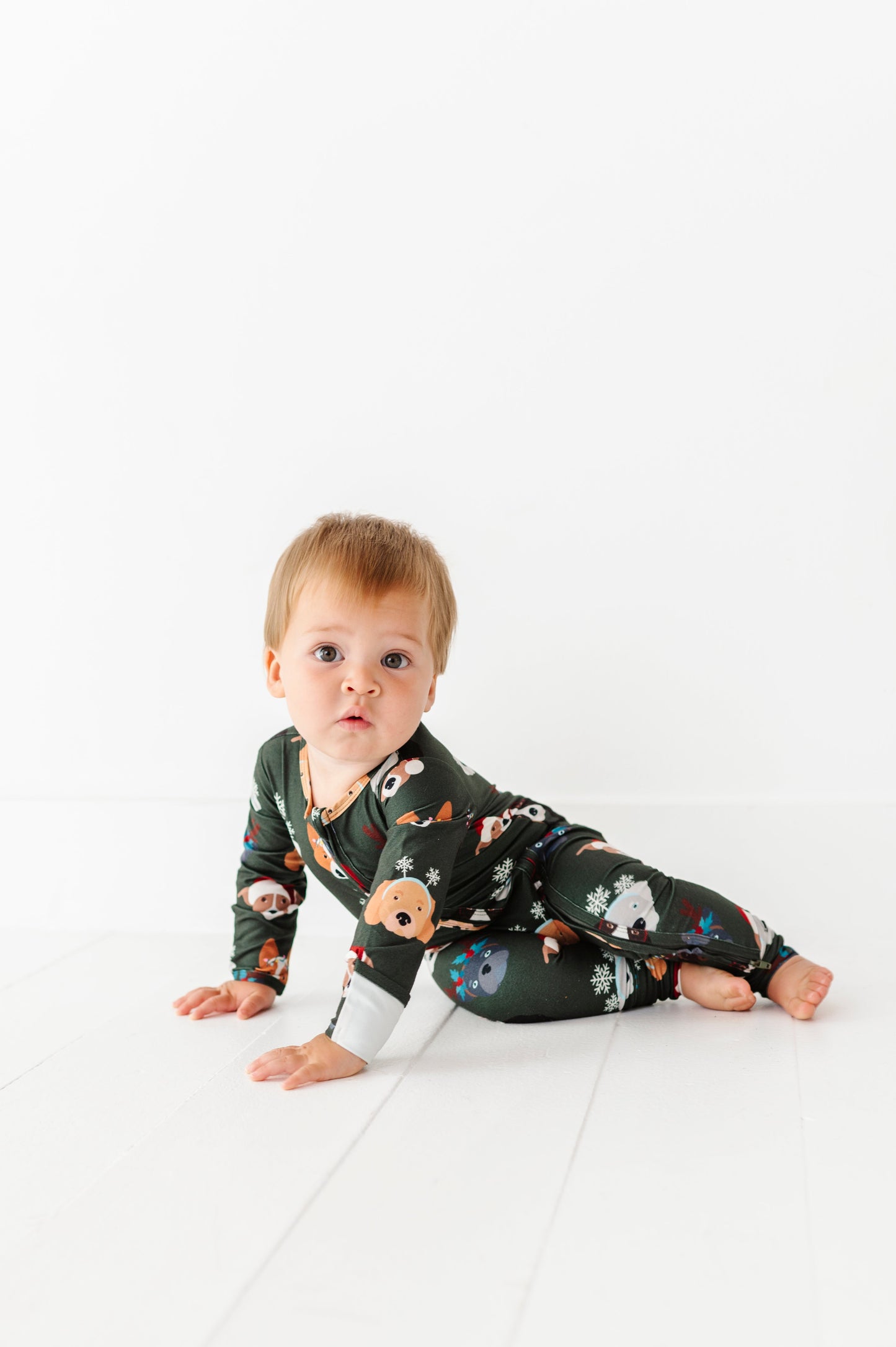 Christmas Doggies | ZIP ROMPER
