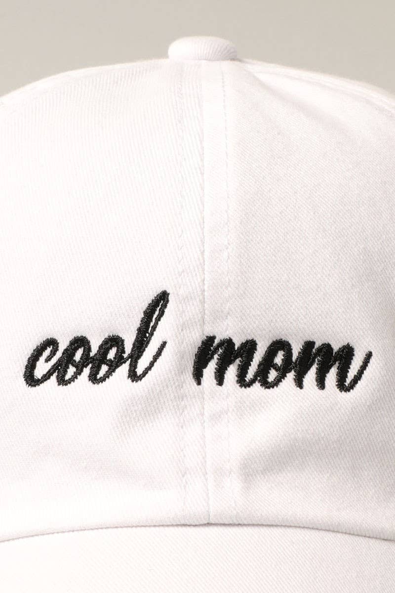 COOL MOM Embroidery Baseball Hat