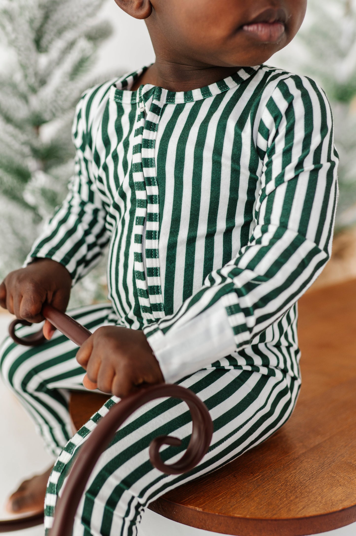 Green Stripes | ZIP ROMPER