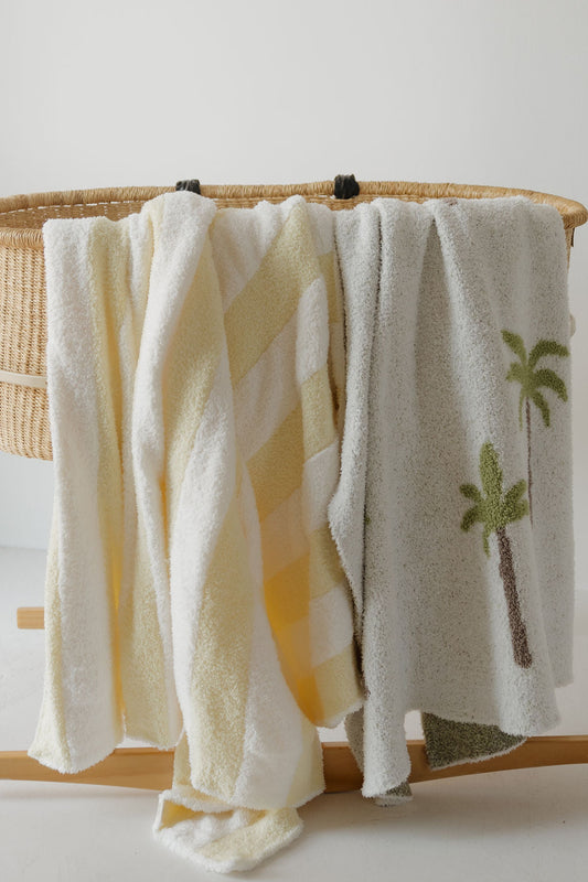 Plush Blanket | Sunny Stripe
