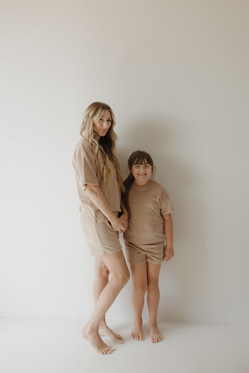 Child Terry Short Set | Tan