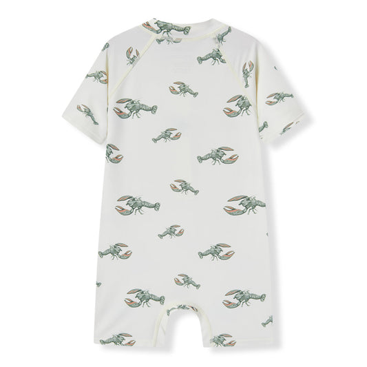 Mint Lobster Zipper Shortall Swimsuit