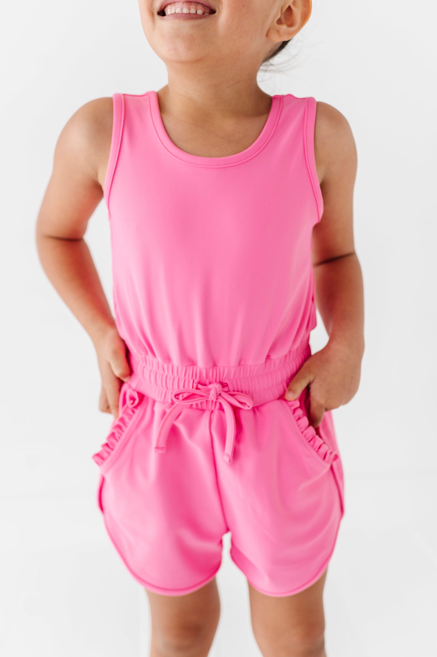 Berry Pink | Ruffle Romper