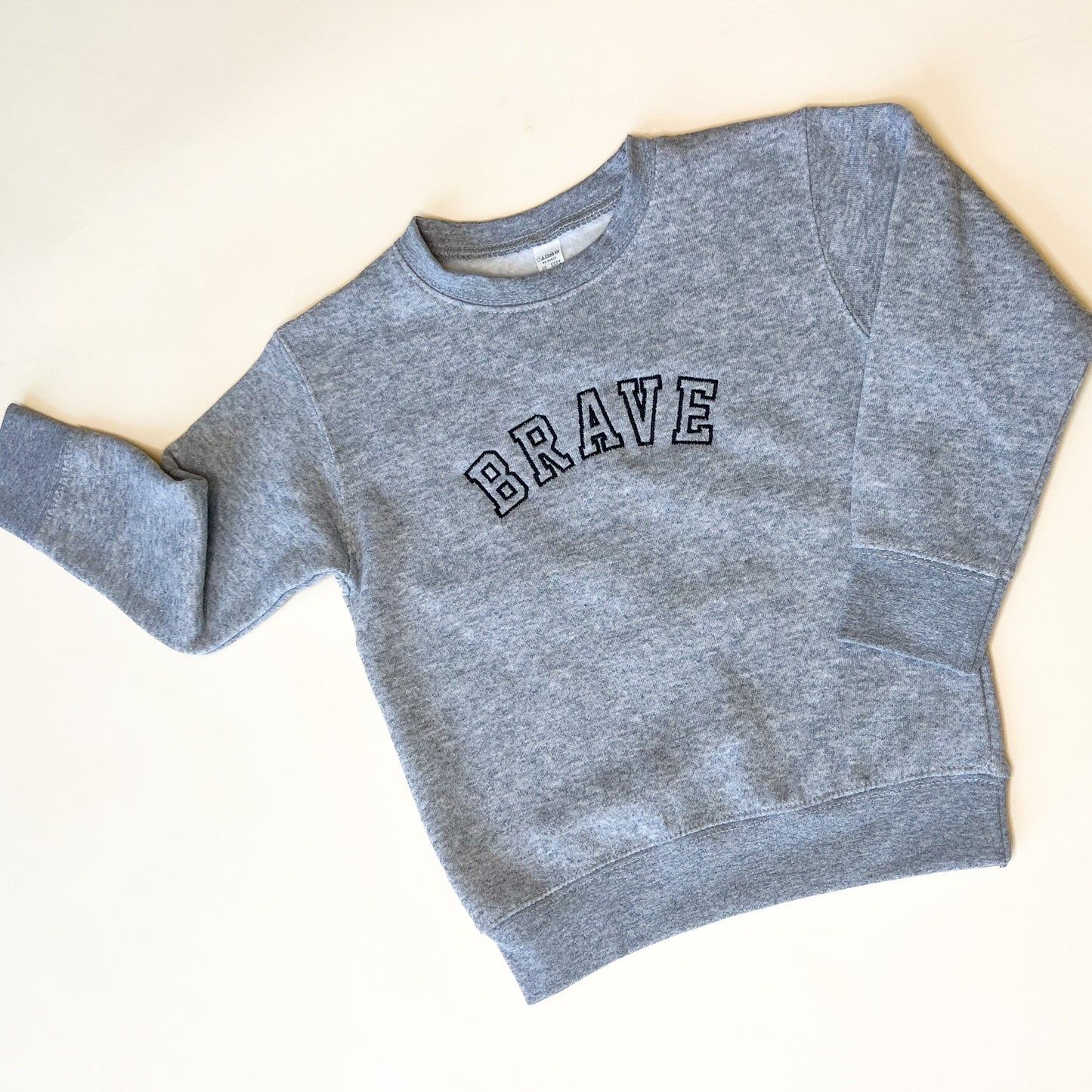 Brave Varsity Embroidered Child Sweatshirt