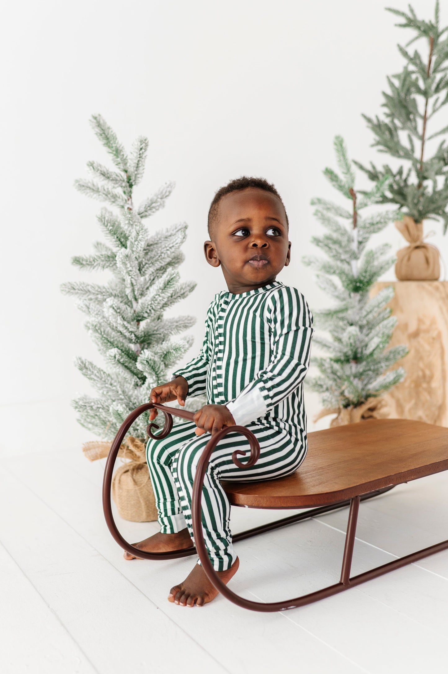Green Stripes | ZIP ROMPER