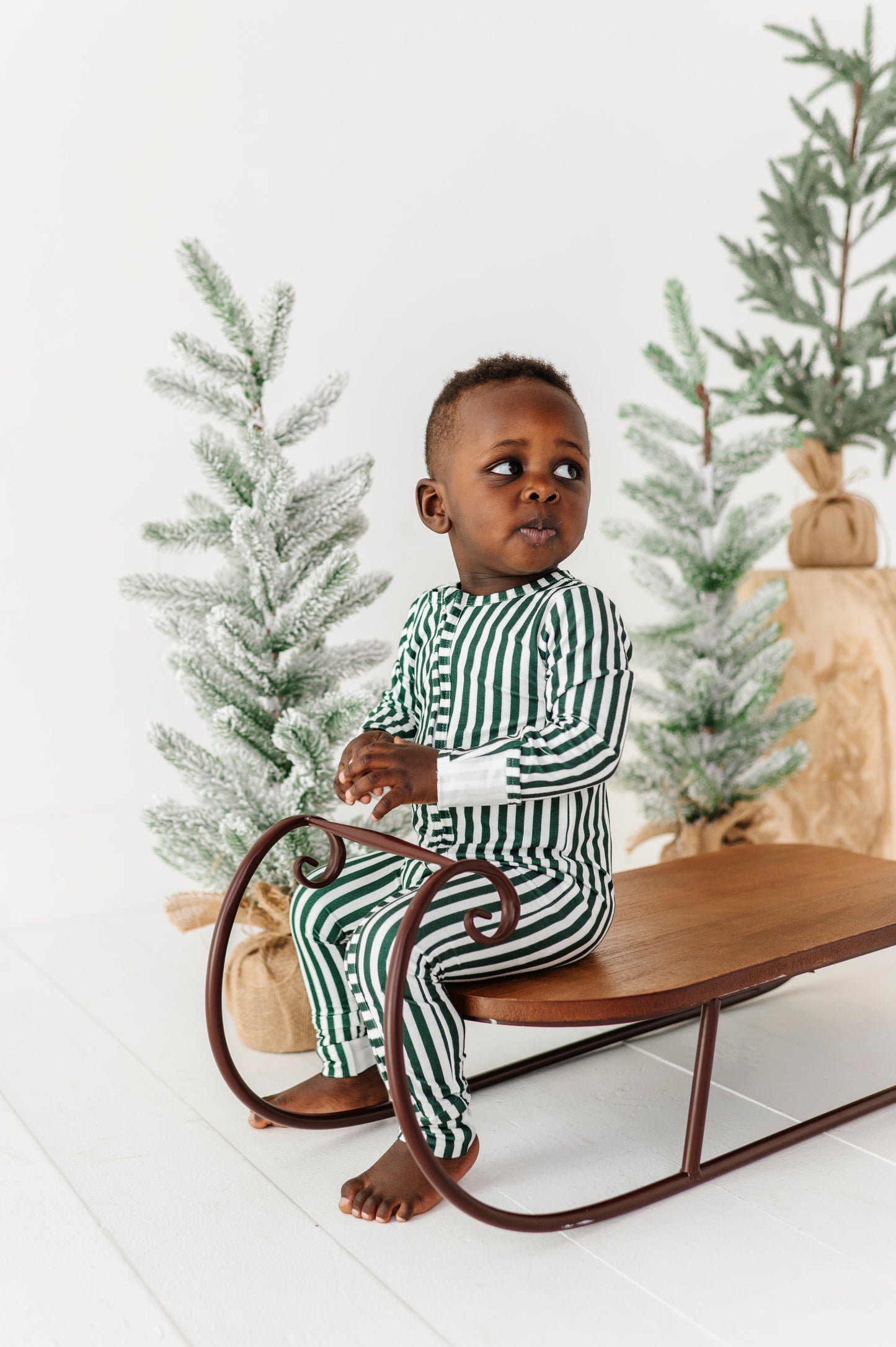 Green Stripes | ZIP ROMPER