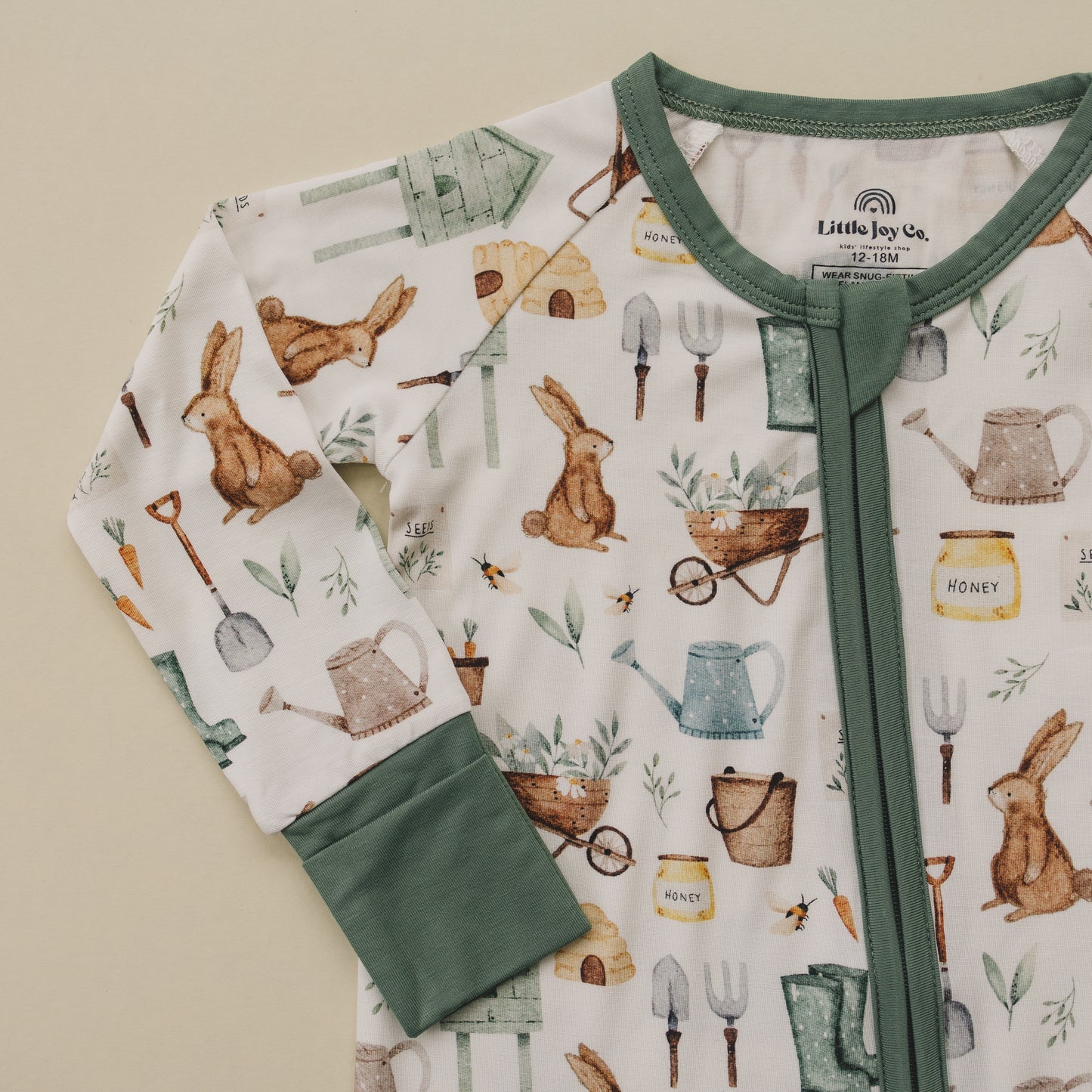 Cottontail Garden – Zippy-Strampler aus Bambus