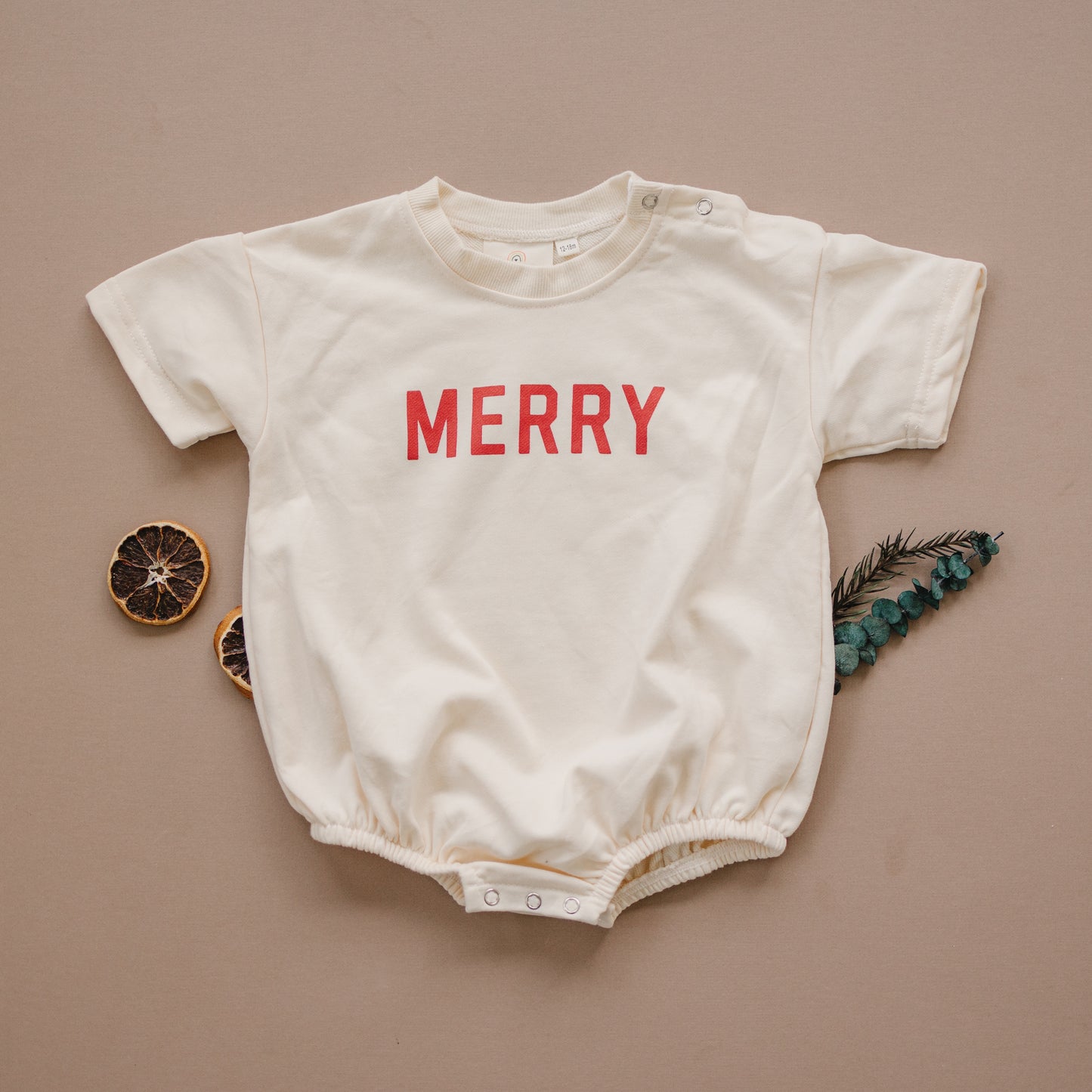 Kurzärmliger Sweatshirt-Strampler „Merry“