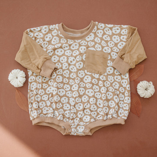 Totenkopf Bambus Bubble Strampler