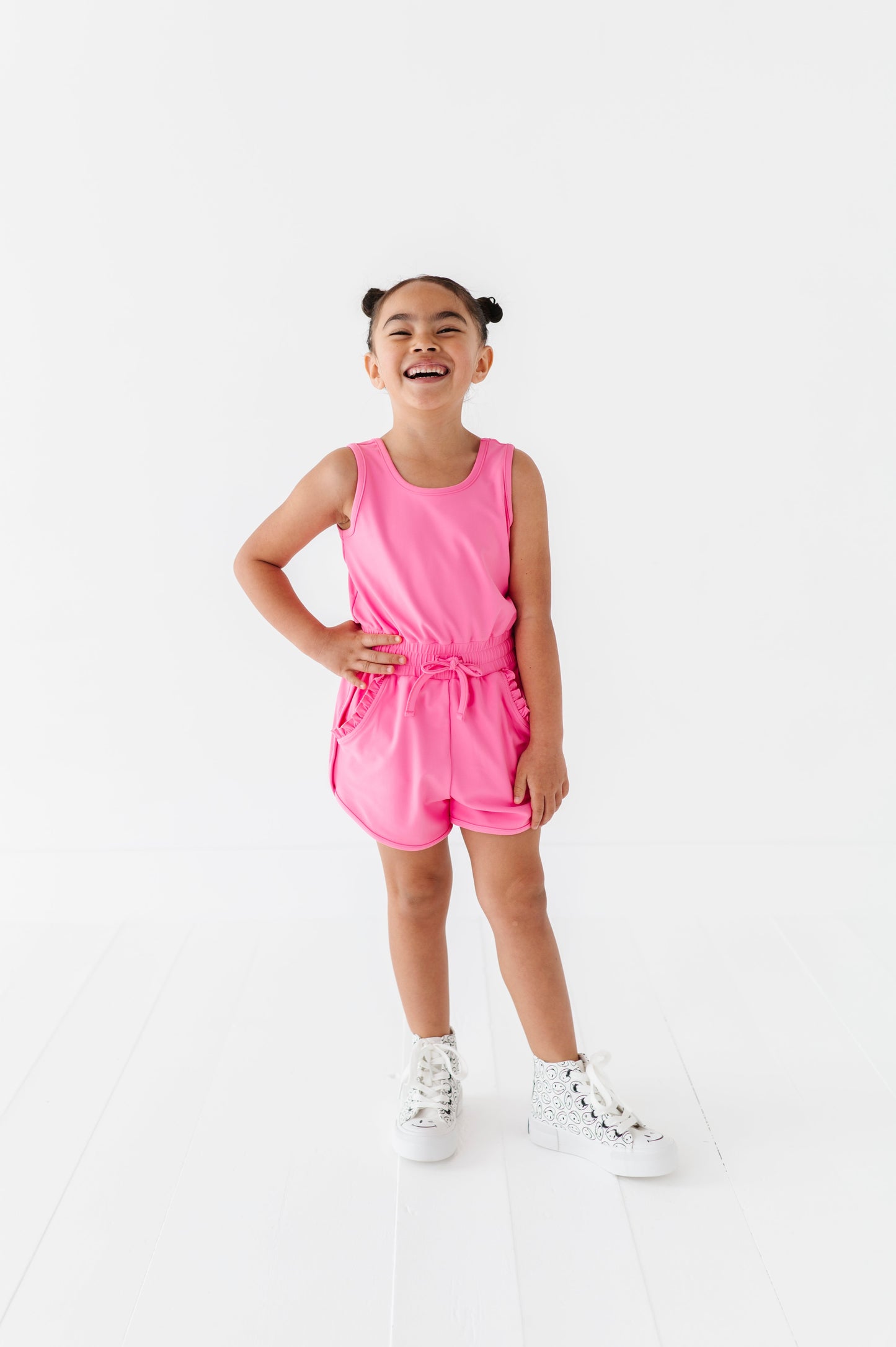 Berry Pink | Ruffle Romper
