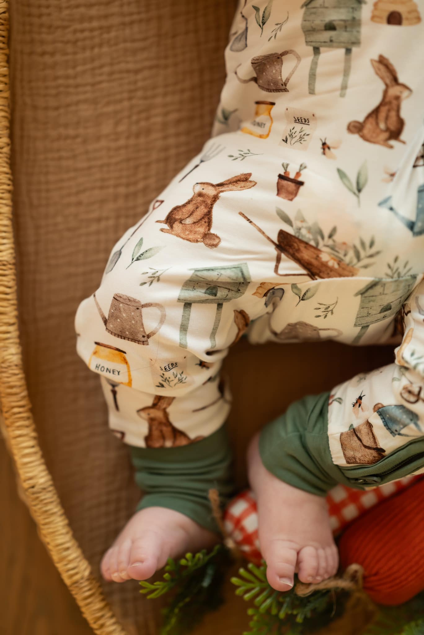 Cottontail Garden – Zippy-Strampler aus Bambus