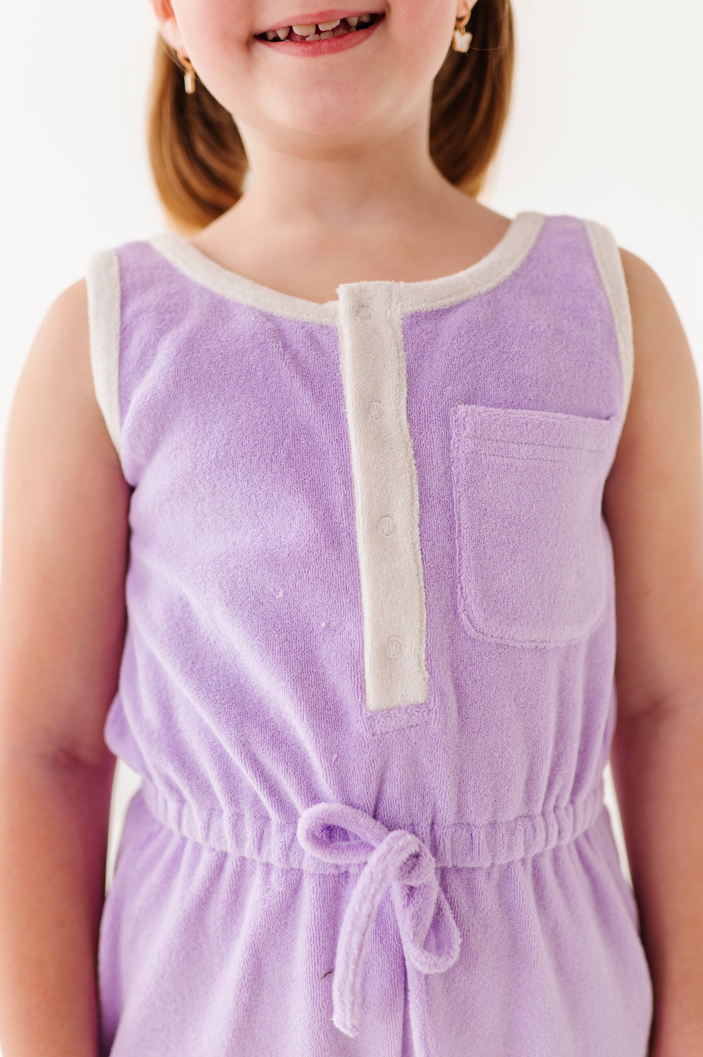 Violet: TERRY ROMPER