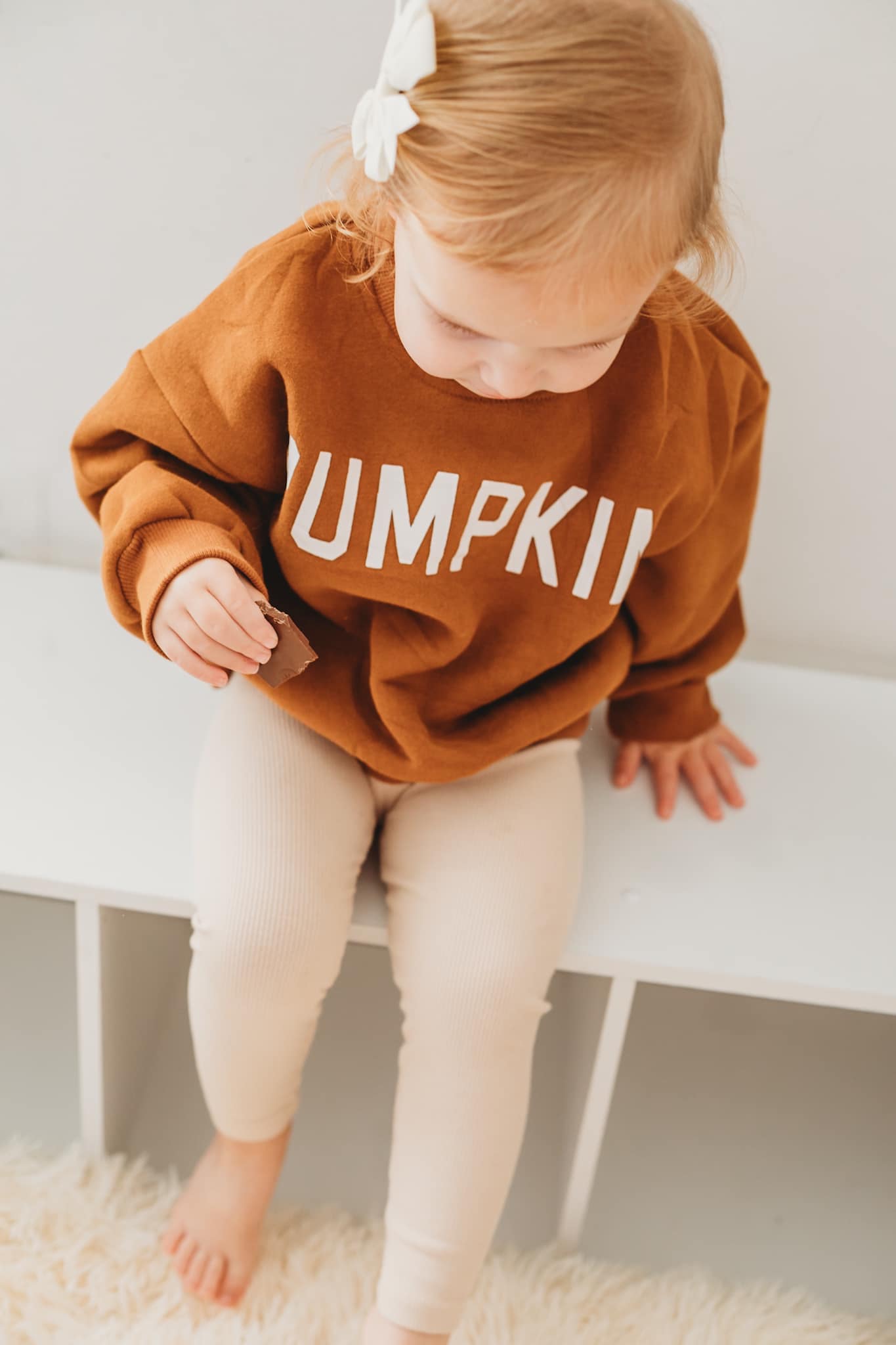 Sweatshirt mit Rundhalsausschnitt „Kürbis“