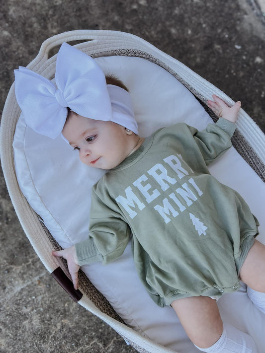 Frohe Weihnachten Mini Sweatshirt Strampler
