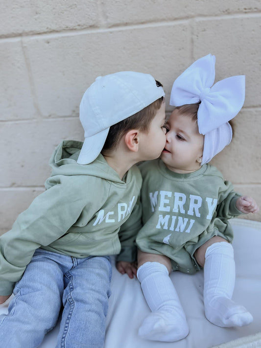 Frohe Weihnachten Mini Sweatshirt Strampler