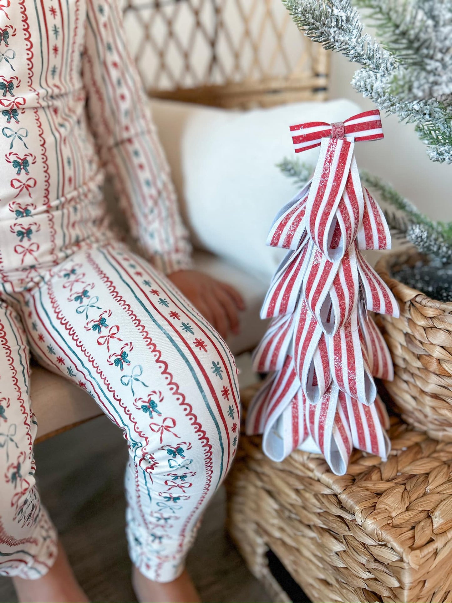 Candy Cane Lane – 2-teiliger Bambus-Pyjama