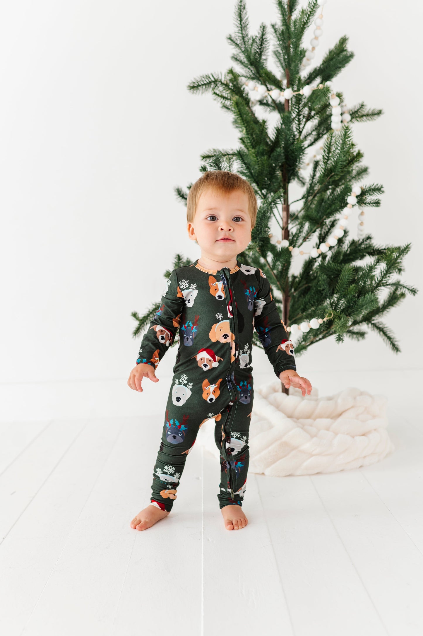Christmas Doggies | ZIP ROMPER