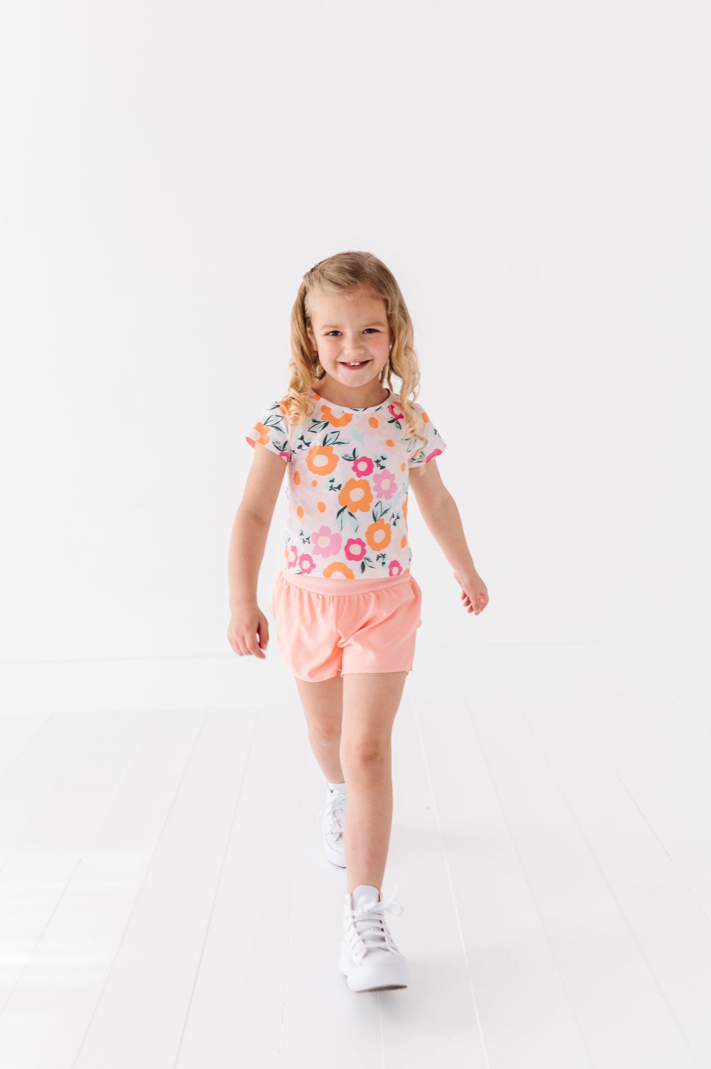 Peachy Pearl | Ruffle Bum Runner Shorts