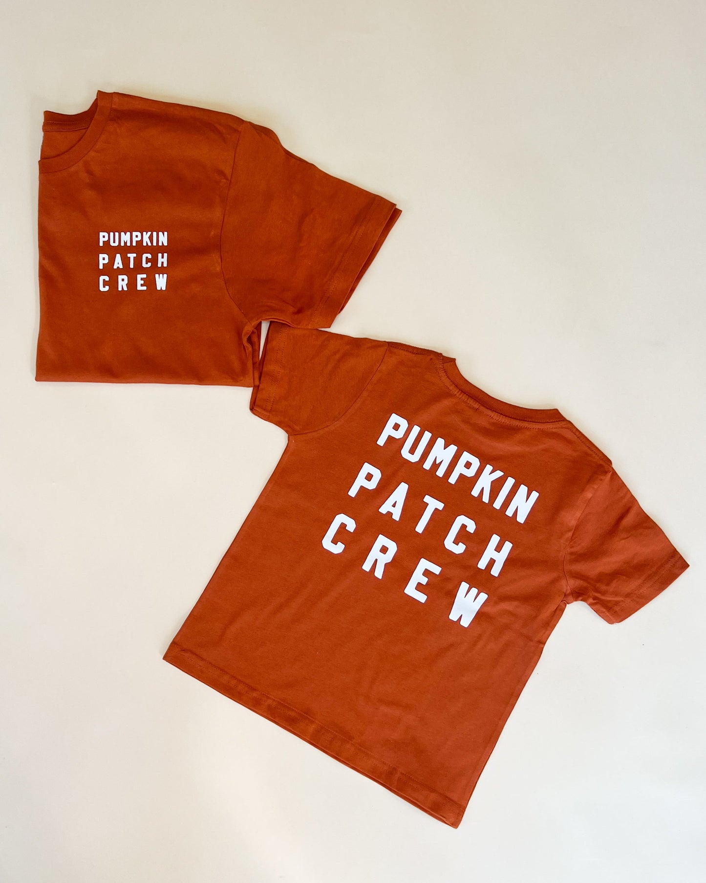 Pumpkin Patch Crew Classic Child Tee - White Design