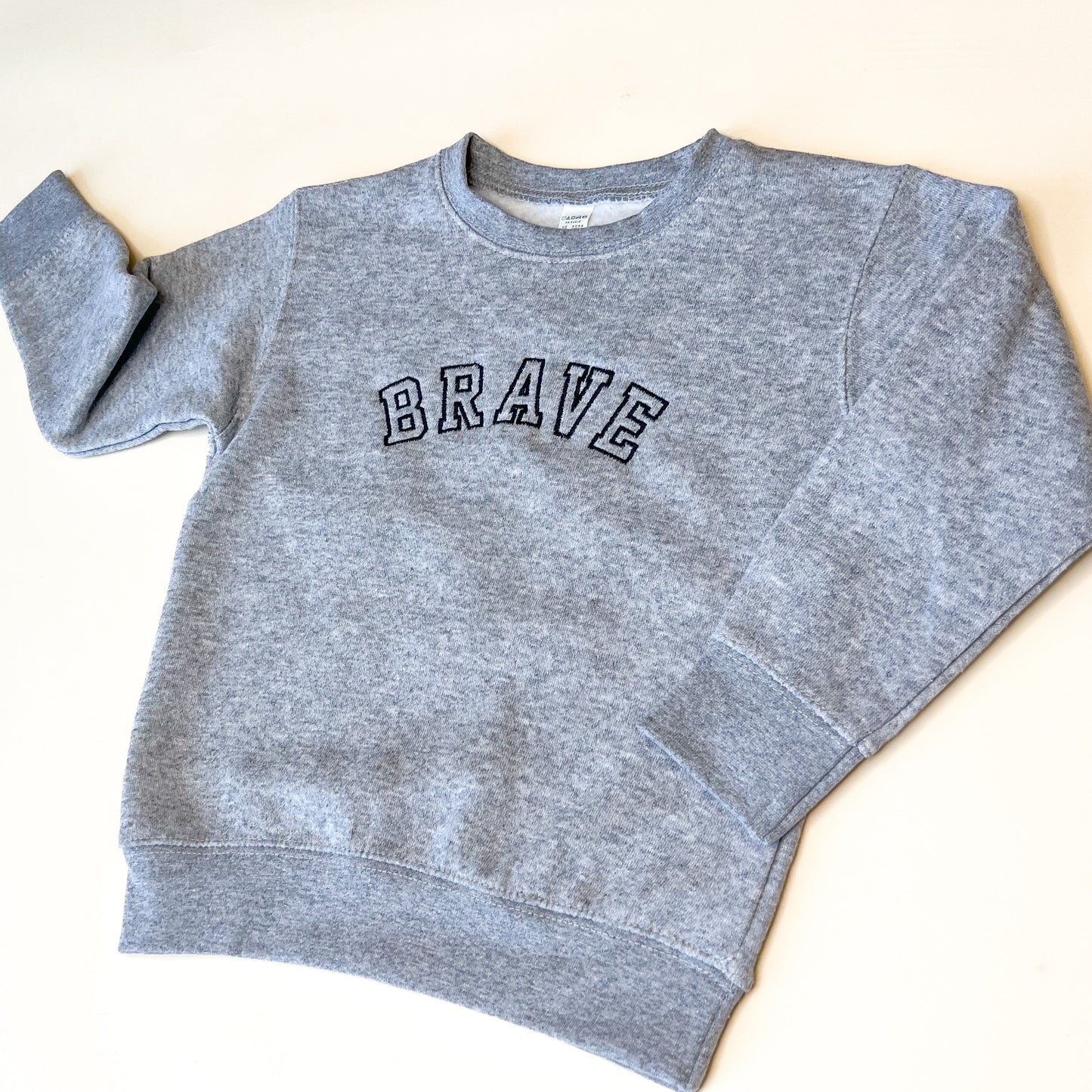 Brave Varsity Embroidered Child Sweatshirt
