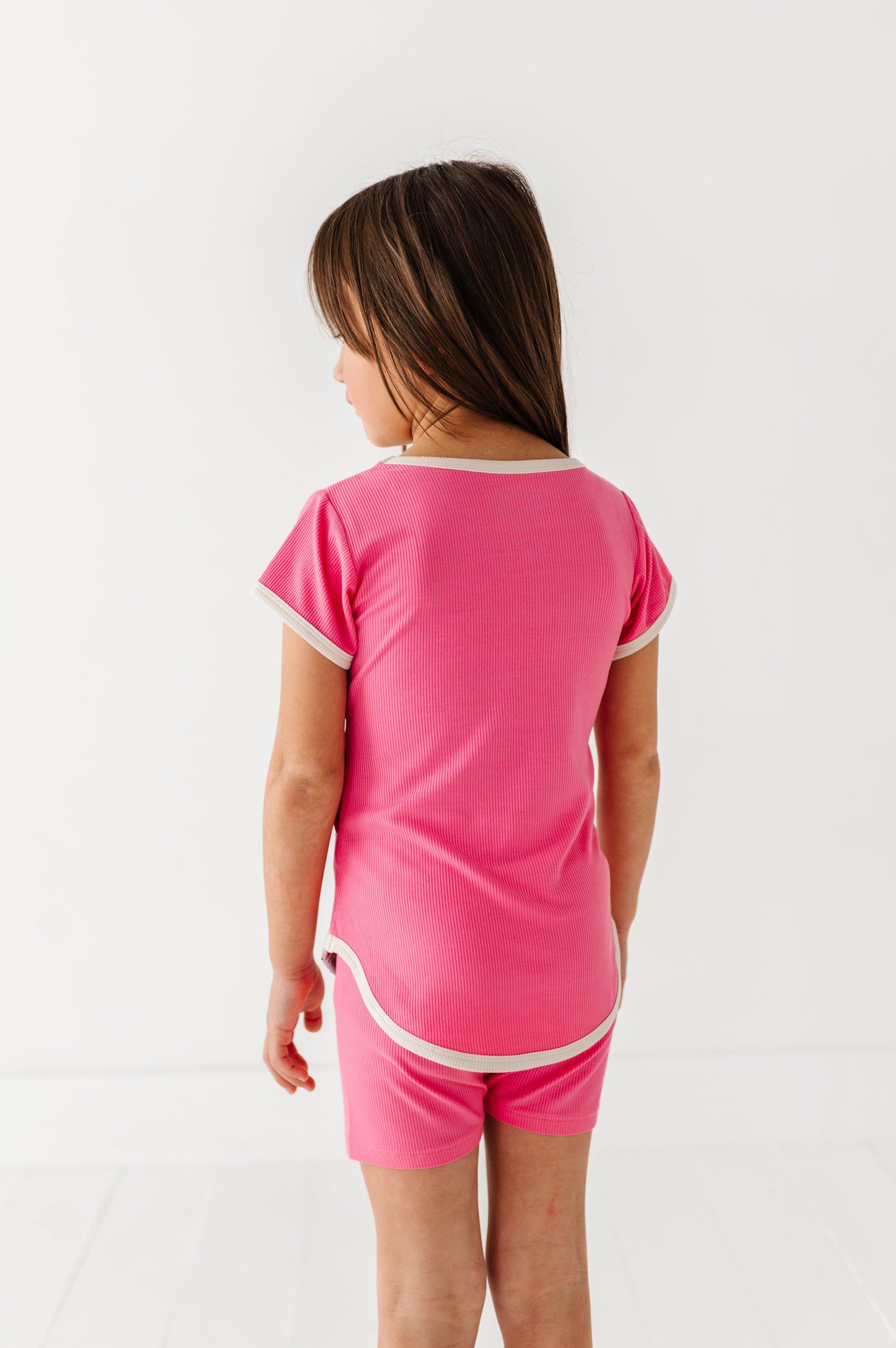 ROSEY | T-Shirt Dress + Shorts RIB SET