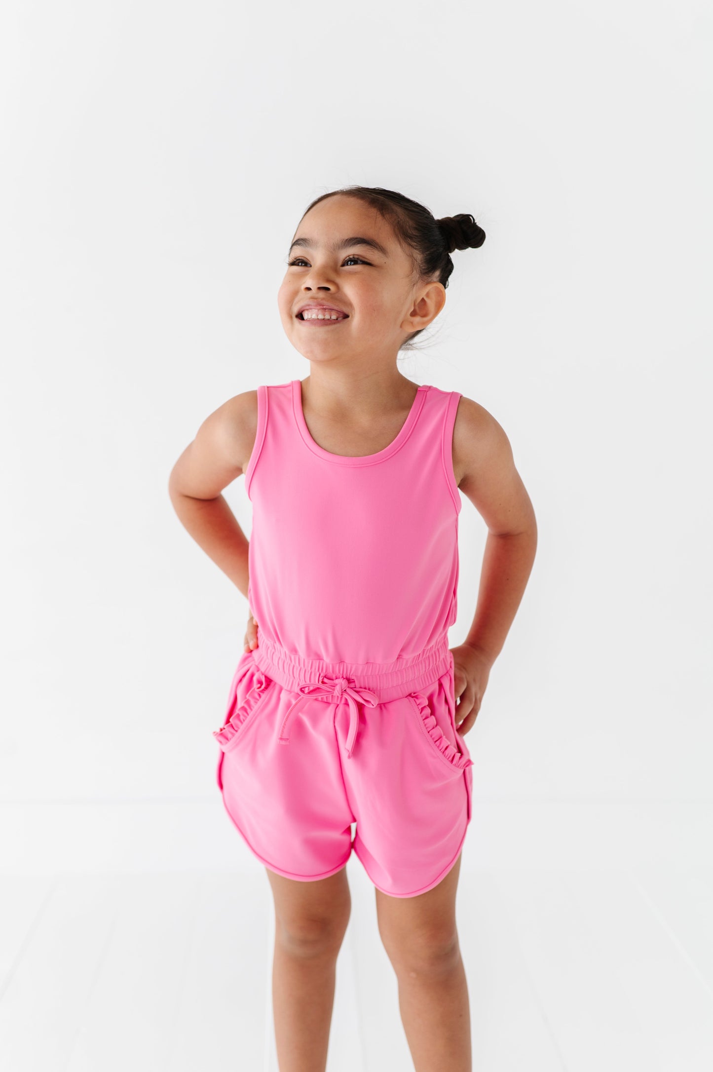 Berry Pink | Ruffle Romper