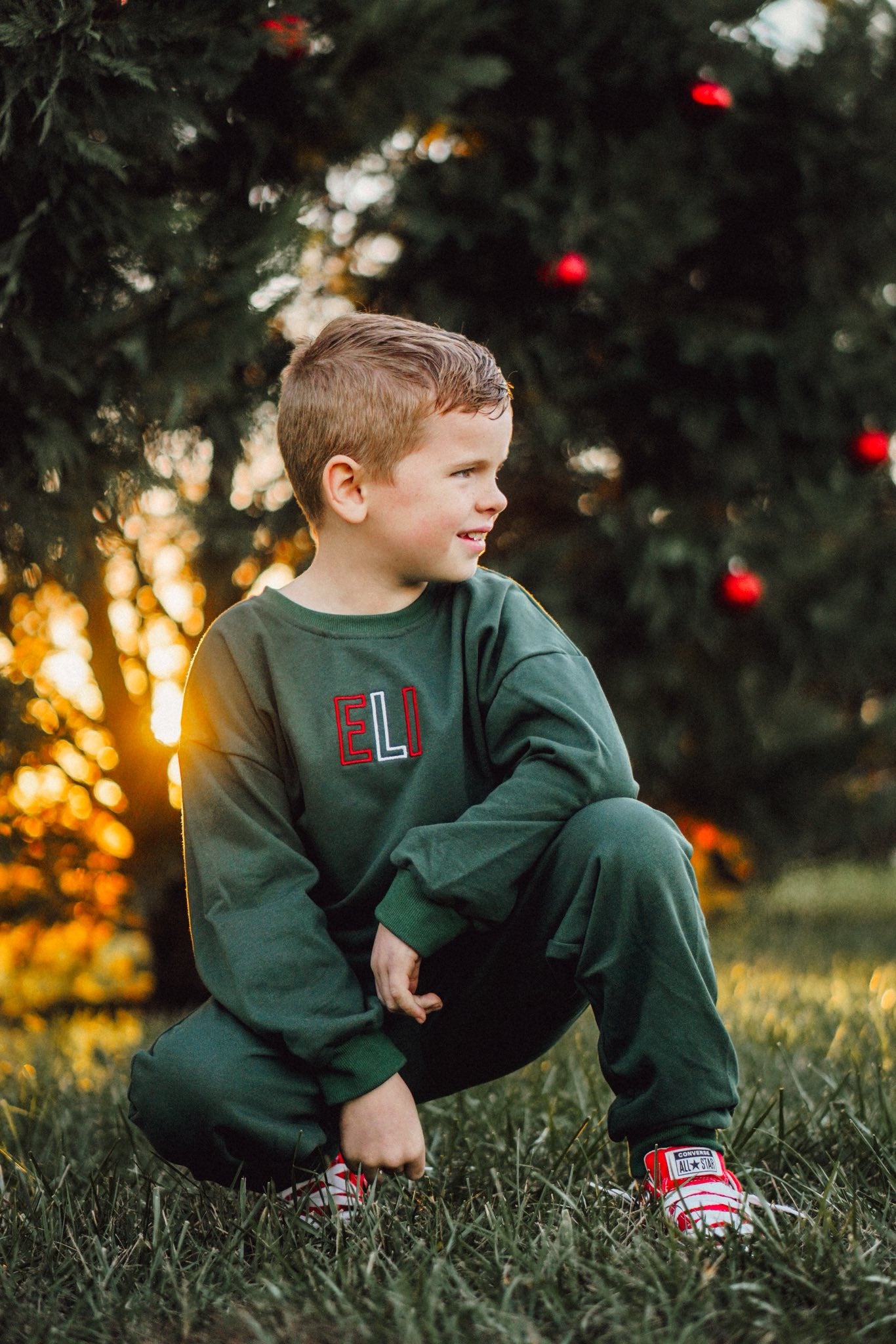 Custom Embroidered Christmas Teddy Bear Sweatshirt or Sweatshirt Romper
