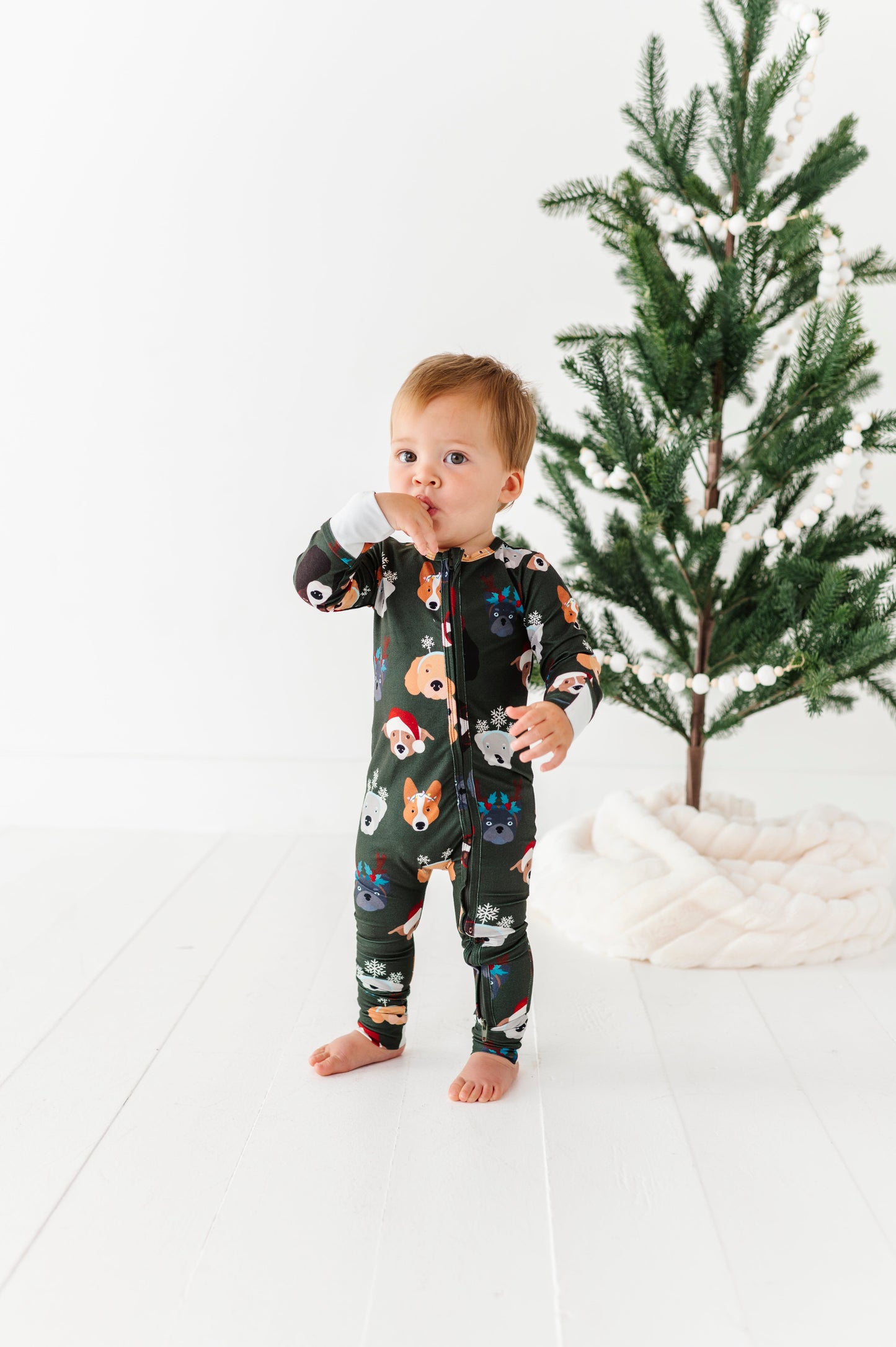 Christmas Doggies | ZIP ROMPER