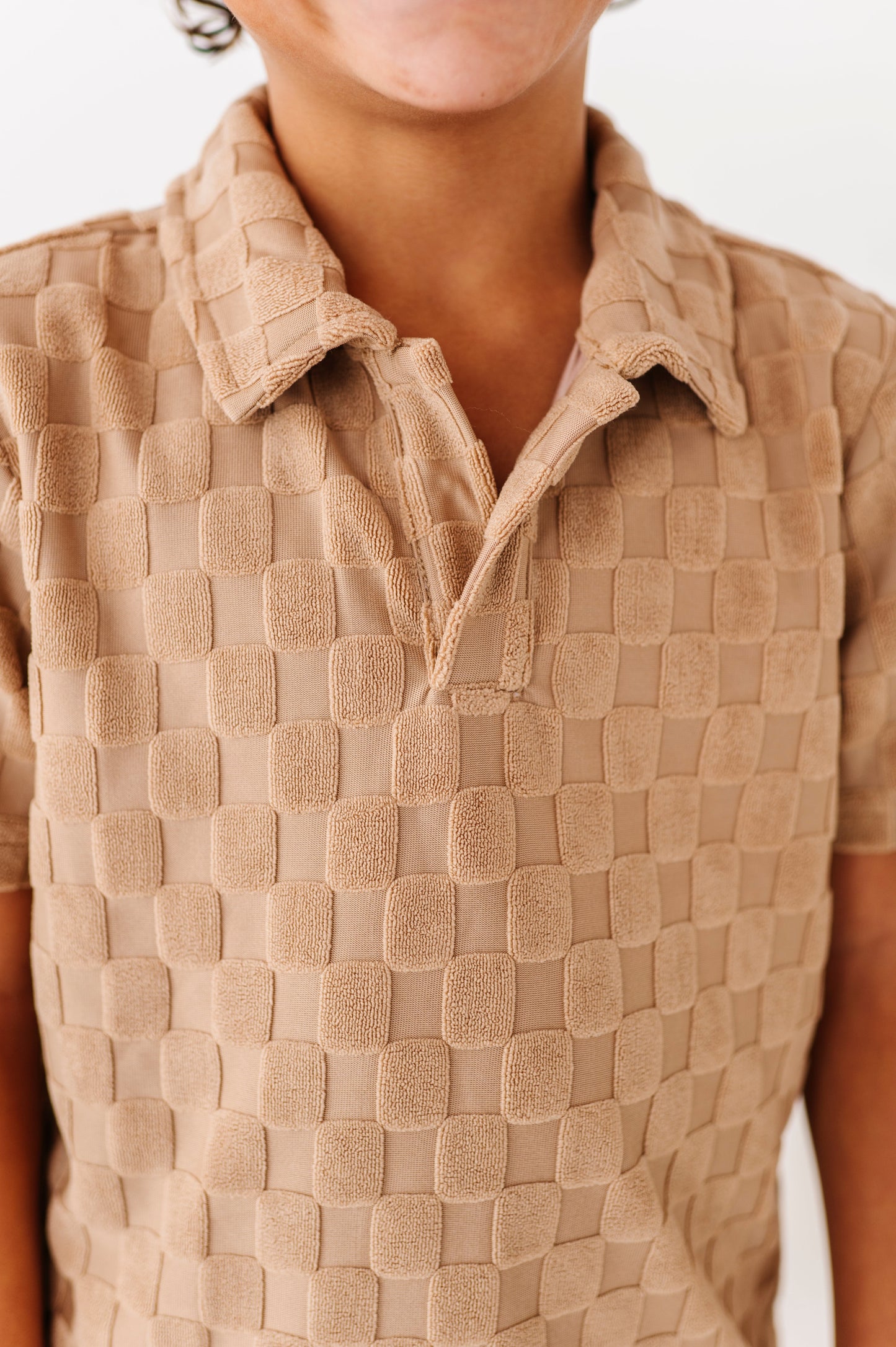 Sand Check Terry | Boys Set