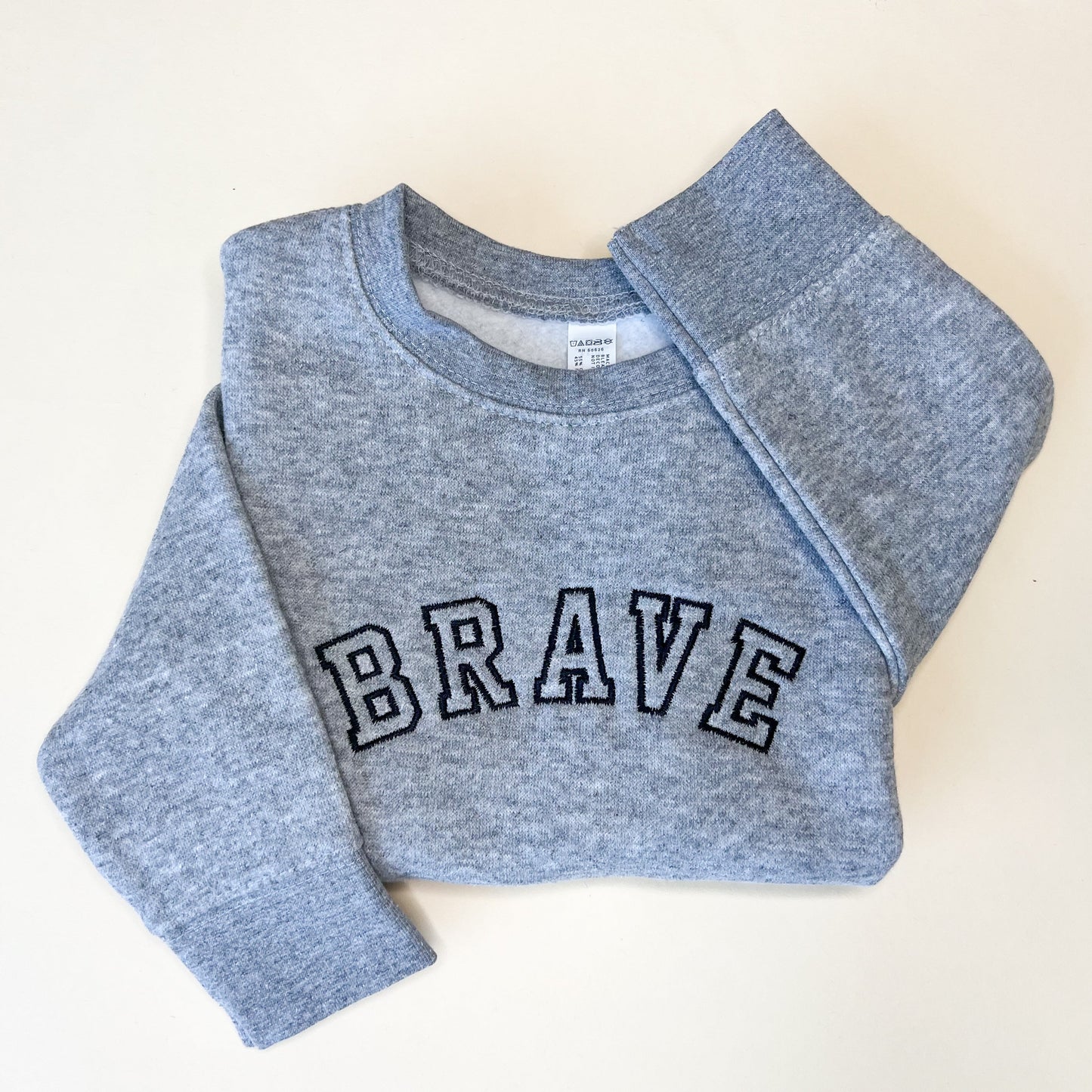 Brave Varsity Embroidered Child Sweatshirt