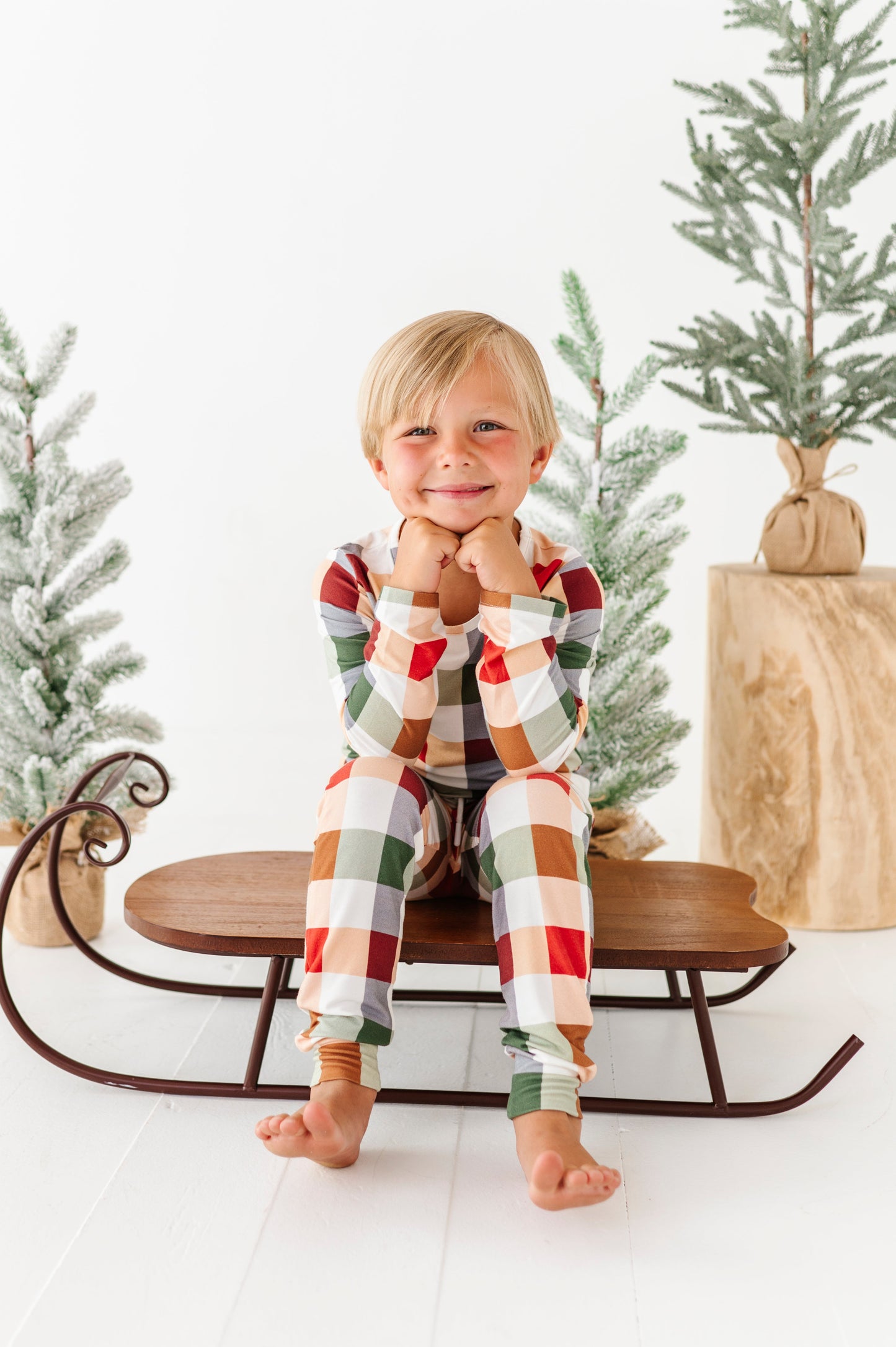 Holiday Plaid | BOYS JOGGER SET