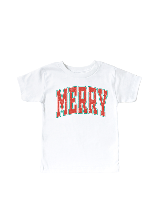MERRY Varsity Kids Tee