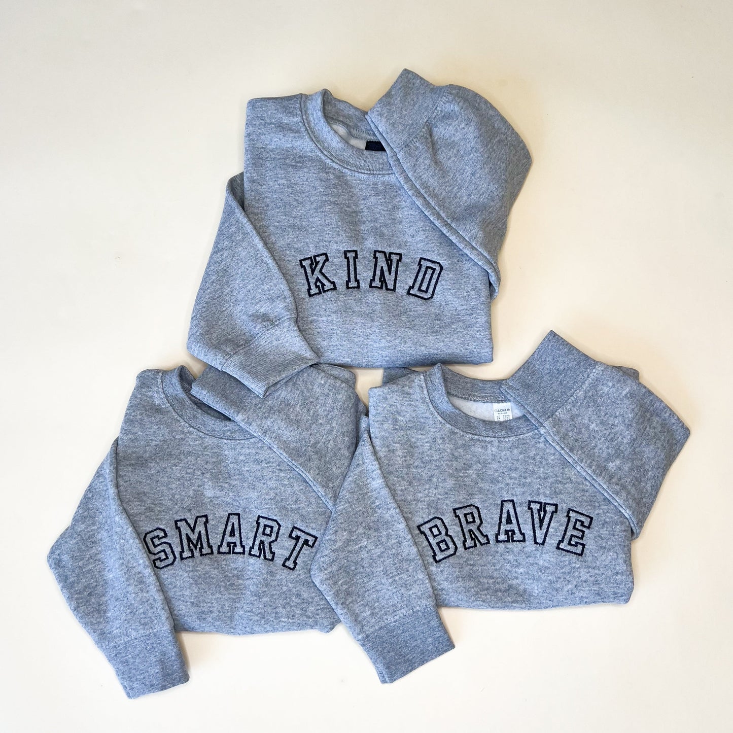 Smart Varsity Embroidered Child Sweatshirt